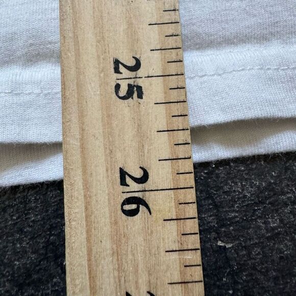 Vans Off The Wall White Vintage Style T-Shirt Stained Size Medium 100% Cotton - Picture 9 of 9